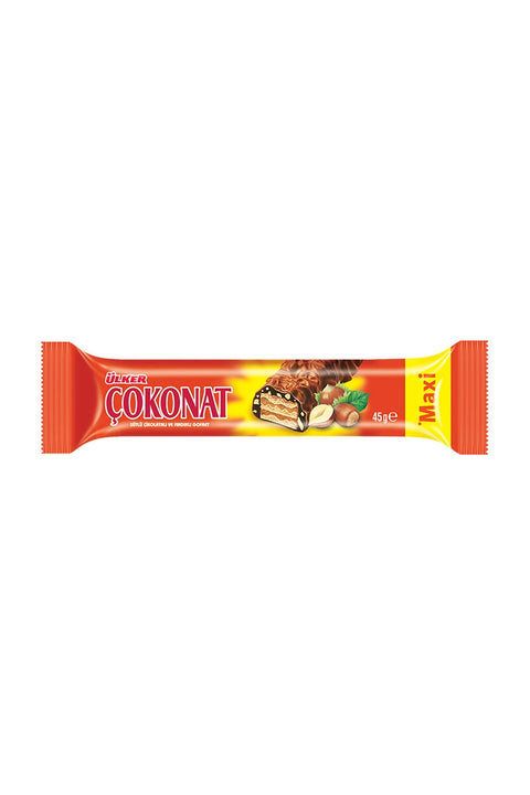 Ülker Cokonat Chocolate With Hazelnut Wafer 45g
