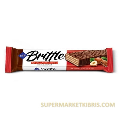 Cizmeci Time Brittle Hazelnut Cream Chocolate Wafer 30gr