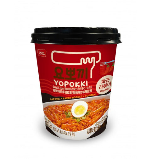 Yopokki Hot & Spicy Rapokki Rice Cup 145g