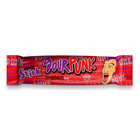 Sour Punk Candy Stick Strawberry Flavour 40G