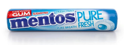 Mentos Pure Fresh Mint Sugar Free Gums 9 Pieces - 15.75g