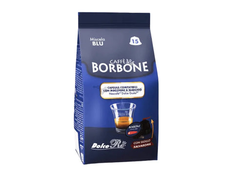 Borbone Miscela Blu Dolce Gusto Coffee Capsules - 15 Capsules - CAFELAX