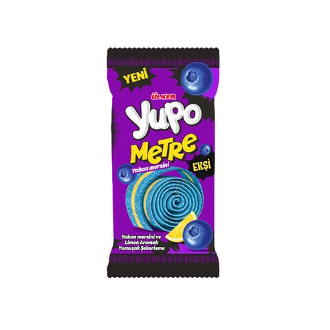 Ülker Yupo Metre Blueberry Roll Candy 50g