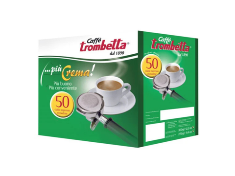Trombetta Piu Crema Easy Serving Pods - 50 pods - CAFELAX