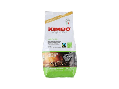 Kimbo Bio Organic Medium Roast Whole Beans Coffee 1 Kg