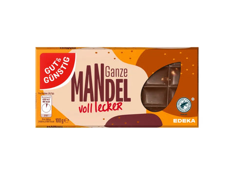 MANDEL Ganze Chocolate Bar 100g - CAFELAX