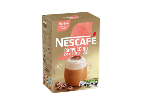 Nescafe Cappuccino Unsweetened 8 Sachets