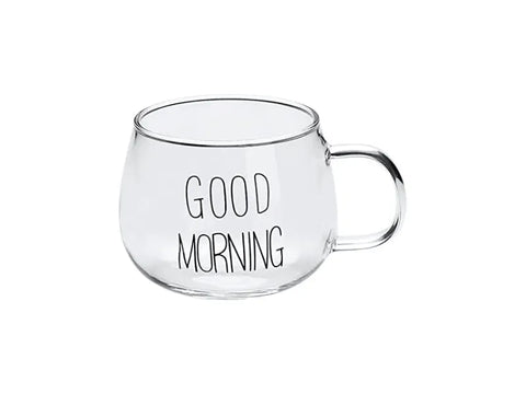 Good Morning Glass Cappuccino Cup - CAFELAX