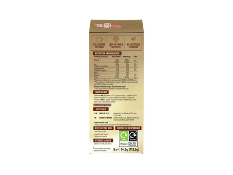 Nescafe Cappuccino Unsweetened 8 Sachets