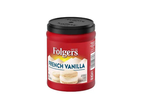 Folgers French Vanilla Flavored Ground Coffee 326g - CAFELAX