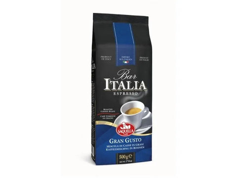 Saquella Gran Gusto Whole Beans Coffee 500g - CAFELAX