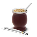 Balibetov Stainless Steal Mate Set - Burgundy - CAFELAX