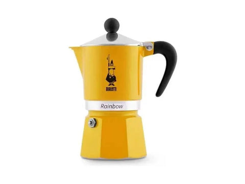 Bialetti Rainbow Moka Pot - 1 Cups - Yellow - CAFELAX