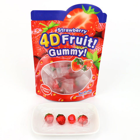 4D Fruit Gummy Strawberry Flavour 75g