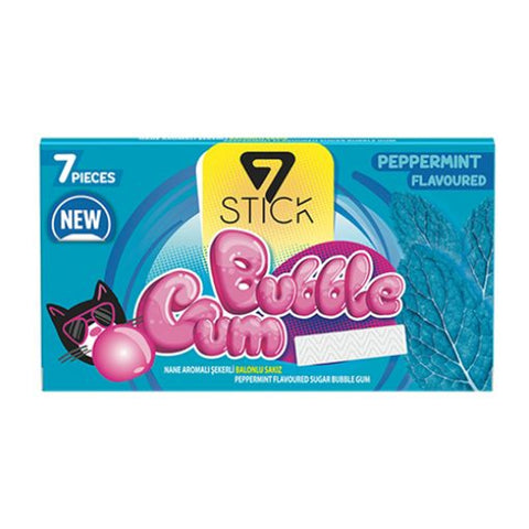 7Stick Peppermint Flavoured Bubble Gum 7 Pcs - 14.5g