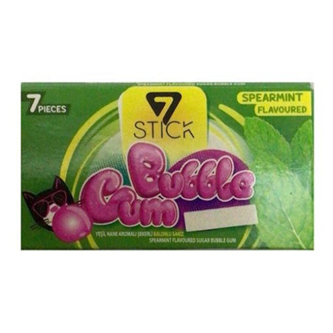 7Stick Spearmint Flavoured Bubble Gum 7 Pcs - 14.5g
