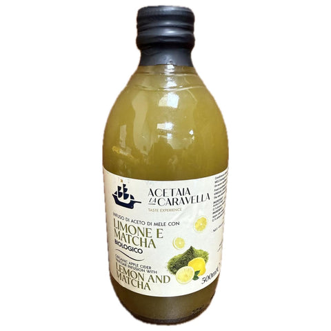 Acetaia La Caravella Lemon And Matcha Organic Apple Cider Vinegar 500ml