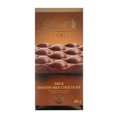BB:" 13-3-2026 "Lindt Extra Creamy Milk Smooth Milk Chocolate 80g