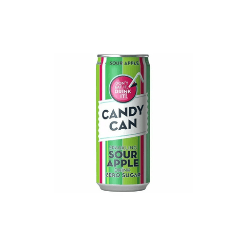 Candy Can Sparkling Sour Apple Drink 330ml - CAFELAX