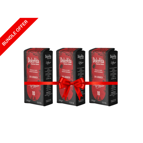 DolceVita Intenso Ground Coffee 3*250g - 750g - CAFELAX