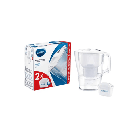 BRITA 2.4L Water Filter Jug Aluna Starter Pack - 2 BRITA MAXTRA+ - CAFELAX