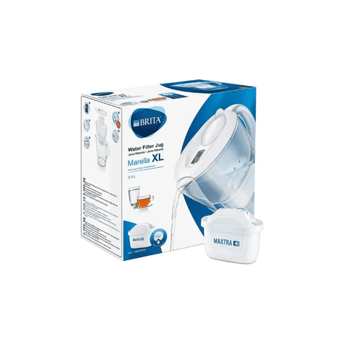 BRITA Water Filter Jug Marella Starter Pack 3.5L + 1 BRITA MAXTRA+ - CAFELAX