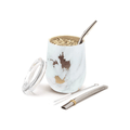 Balibetov Stainless Steal Mate Set - Gold Marble Style - CAFELAX