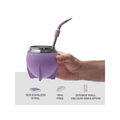 Balibetov Stainless Steal Mate Set - Leather Style (Purple) - CAFELAX
