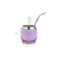 Balibetov Stainless Steal Mate Set - Leather Style (Purple) - CAFELAX