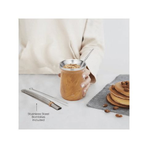 Balibetov Stainless Steal Mate Set - Wooden - CAFELAX