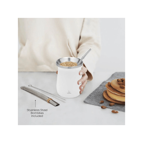 Balibetov Stainless Steel Mate Set - White - CAFELAX