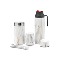 Balibetov Superior Stainless Steel Yerba Mate Kit - Gold Marble - CAFELAX