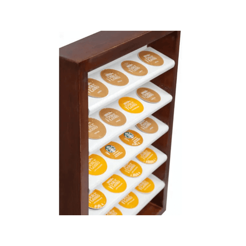BeanWrap Handmade Wooden Dolce Gusto Compatible Capsules Stand - 24 Capsules - CAFELAX