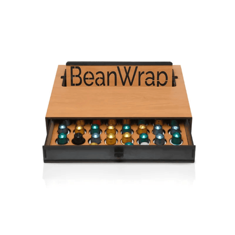 BeanWrap Handmade Wooden Nespresso Compatible Capsules Drawer - 30 Capsules - CAFELAX