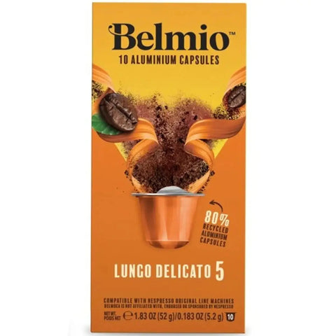 Belmio Lungo Delicato Coffee Capsules - 10 Capsules