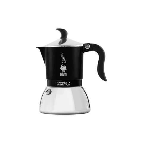 Bialetti fiammetta Induction Moka Pot - 2 Cups - Black - CAFELAX