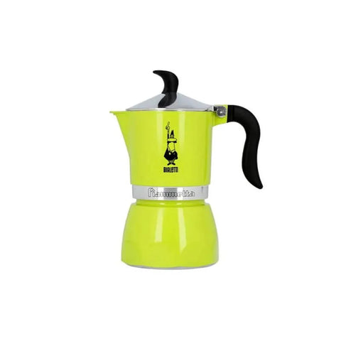 Bialetti fiammetta Moka Pot - 3 Cups - Lime - CAFELAX