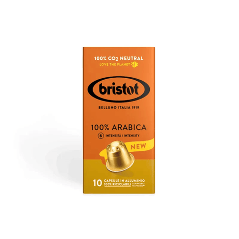 Bristot 100% Arabica Coffee Capsules - 10 Capsules - CAFELAX