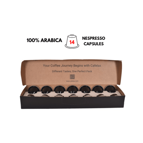 CAFELAX Variant 100% Arabica Capsules - 14 Capsules - CAFELAX