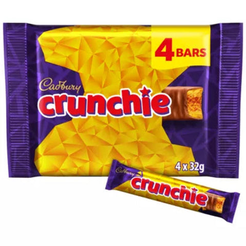 Cadbury Crunchie Chocolate Bar Bundle 4*32g - 128g