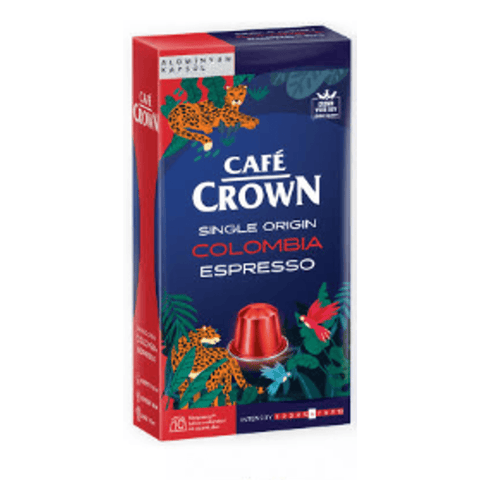 Cafe Crown Espresso Colombia Coffee 10 Capsules