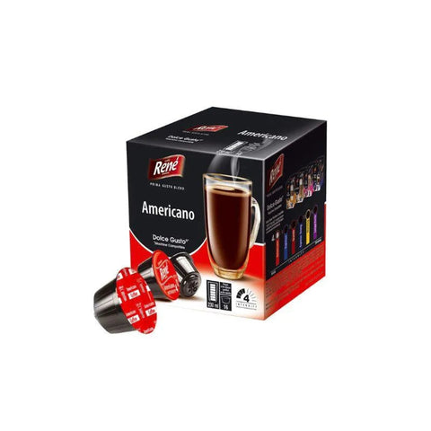 Cafe Rene Americano Dolce Gusto Coffee Capsules - 16 Capsules - CAFELAX