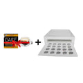 Cafelax Wooden Nespresso Coffee Capsules Drawer - 20 Capsules + 1 Viaggio Cioccolato Coffee Capsules - 10 Capsules + 1 Double Glass Cup - CAFELAX