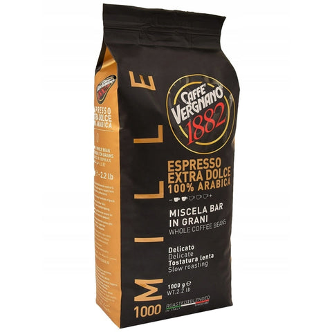 Caffè Vergnano 1000 Extra Dolce 100% Arabica Whole Beans Coffee 1 Kg