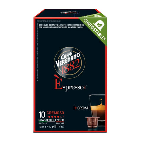 Caffè Vergnano Cremoso Espresso Coffee Capsules - 10 Capsules