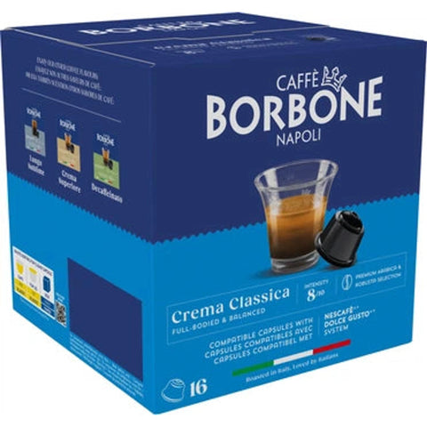 Caffe Borbone Crema Classica Dolce Gusto Coffee - 16 Capsules‏
