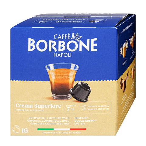 Caffe Borbone Crema Superiore Dolce Gusto Coffee - 16 Capsules‏