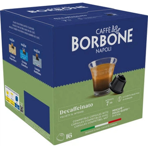 Caffe Borbone Decaffeinato Dolce Gusto Coffee - 16 Capsules‏