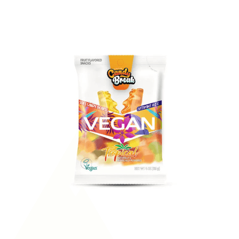 Candy Break Vegan Tropical Soft Candy Bears 113g - CAFELAX