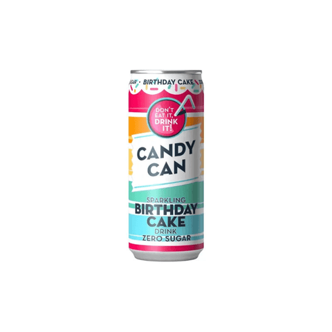 Candy Can Sparkling Birthday Cake Drink 330ml - CAFELAX